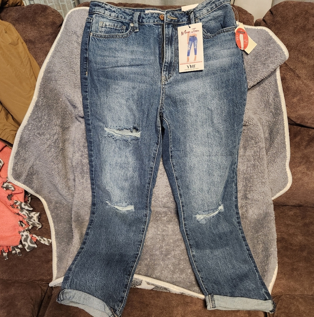 YMI Women's Classic Blue Straight Leg Jeans